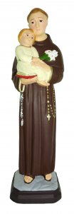 Copertina di 'Statua da esterno di Sant'Antonio in materiale infrangibile, dipinta a mano, da circa 30 cm'