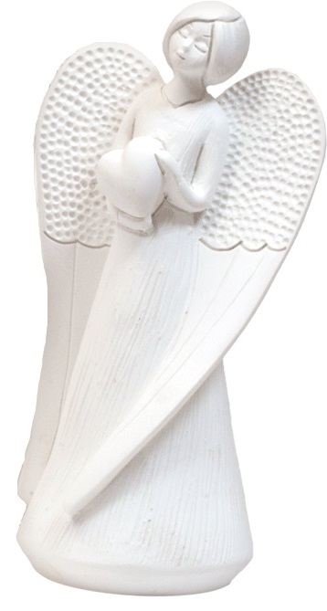 b Statua in resina di angelo addormentato 13/10/9,5 cm 