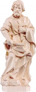 Copertina di 'Statua di San Giuseppe artigiano in legno naturale, linea da 15 cm - Demetz Deur'