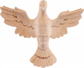 Spirito Santo tiglio - Demetz - Deur - Statua in legno dipinta a mano. Altezza pari a 23 cm.