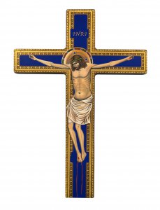 Copertina di 'Croce icona dipinta a mano su legno cm 19x26'