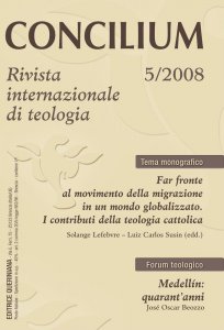 Copertina di 'Far fronte al movimento della migrazione in un mondo globalizzato. I contributi della teologia cattolica'