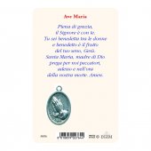 Immagine di 'Card "Immacolata Concezione" con preghiera e medaglia - (10 pezzi)'