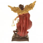 Immagine di 'Statua in resina colorata "San Michele arcangelo" - altezza 20 cm'