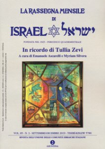 Copertina di 'La rassegna mensile di Israel. Ediz. italiana e inglese (2019). Vol. 85/3'