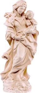 Copertina di 'Statua della Madonna con le rose da 30 cm in legno naturale - Demetz Deur'