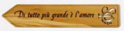 Copertina di 'Segnalibro "Di tutto pi grande  l'amore" in legno d'ulivo'
