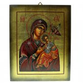 Icona bizantina dipinta a mano "Madre di Dio della Passione" - 35x28 cm