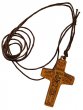 Croce in legno con laccio "Buon pastore" - dimensioni 4x2,5 cm