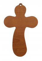 Immagine di 'Bomboniera Comunione bambino/bambina: croce Eucaristia con preghiera in italiano'