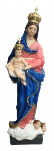 Copertina di 'Statua Madonna delle Grazie in gesso dipinta a mano - 65 cm'
