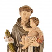 Immagine di 'Statua sacra in resina colorata "Sant'Antonio di Padova" - altezza 80 cm'