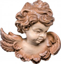 Copertina di 'Testina d'angelo sx - Demetz - Deur - Statua in legno dipinta a mano. Altezza pari a 18 cm.'
