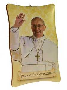 Copertina di 'Quadretto sagomato da tavolo o da appendere con immagine di Papa Francesco'