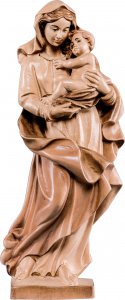 Copertina di 'Statua della Madonna dei nomadi da 70 cm in legno, 3 toni di marrone - Demetz Deur'