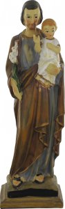 Copertina di 'Statua di San Giuseppe resina colorata - cm 20'
