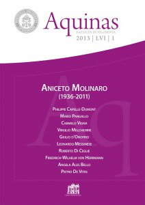 Copertina di 'Il ruolo della rivelazione cristiana nella riflessione filosofica di Aniceto Molinaro. In margine alla relazione di Leonardo Messinese'