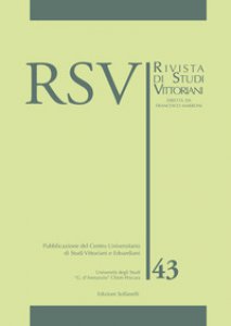 Copertina di 'RSV. Rivista di studi vittoriani'