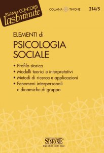 Copertina di 'Elementi di Psicologia Sociale'