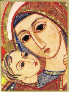 Copertina di 'Quadro stampa cm 10,6x14,5 - Volto Madonna di Padre Rupnik'