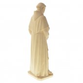 Immagine di 'Statua sacra in legno naturale "Sant'Antonio di Padova" con Bambinello benedicente - altezza 30 cm'