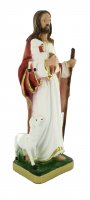 Immagine di 'Statua Ges Buon Pastore in gesso dipinta a mano - 30 cm'