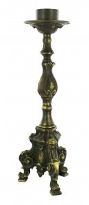 Copertina di 'Candeliere Rococ in ottone - 30 cm'