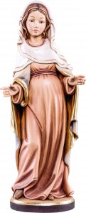 Copertina di 'Statua della Madonna incinta in legno dipinto a mano, linea da 30 cm - Demetz Deur'