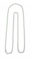 Catena grumetta in argento 925 cm 60