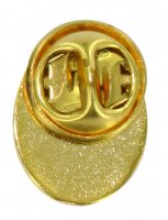 Immagine di 'STOCK: Distintivo Spirito Santo in metallo dorato con smalto rosso - 1,5 cm'