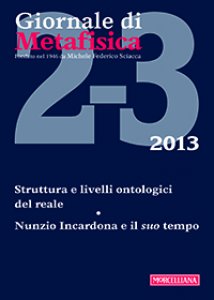 Copertina di 'Giornale di metafisica. 2-3/2013: Struttura e livelli ontologici del reale'