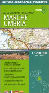 Copertina di 'Marche e Umbria 1:200 000. Ediz. multilingue'