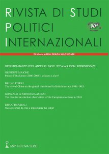 Copertina di 'Rivista di studi politici internazionali (2023) vol.1'