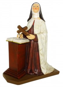 Copertina di 'Statua di Santa Teresa d'Avila da 20 cm in confezione regalo con segnalibro in IT/IN/SP/FR'