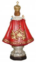 Immagine di 'Statua del Ges Bambino di Praga da 12 cm in confezione regalo con segnalibro in IT/EN/ES/FR'
