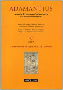 Copertina di 'Adamantius. Notiziario del Gruppo italiano di ricerca su «Origene e la tradizione alessandrina»'