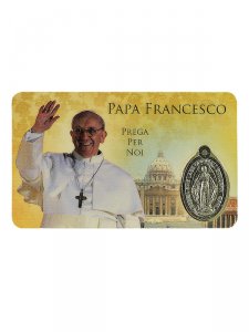 Copertina di 'Card medaglia Papa Francesco (10 pezzi)'