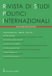 Copertina di 'Rivista di studi politici internazionali (2016) vol.2'