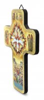 Immagine di 'Regalo Cresima: Croce icona dello Spirito Santo - 12 x 18 cm'
