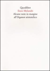 Copertina di 'Alcune note in margine all'organon aristotelico'
