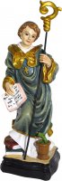 Immagine di 'Statua di San Benedetto da 12 cm in confezione regalo con segnalibro in versione INGLESE'