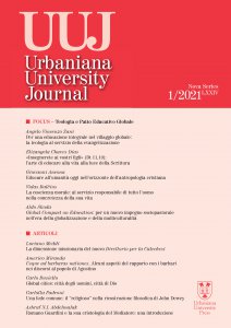 Copertina di 'Urbaniana University Journal 2021/1 : Focus - Teologia e Patto Educativo Globale'