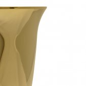 Immagine di 'Calice dorato con coppa svasata stile barocco - altezza 21,5 cm'