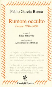 Copertina di 'Rumore occulto. Poesie 1946-2006'