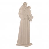 Immagine di 'Statua sacra in resina bianca "Sant'Antonio di Padova" - altezza 50 cm'