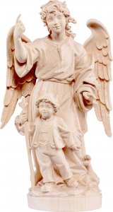 Copertina di 'Angelo custode barocco - Demetz - Deur - Statua in legno dipinta a mano. Altezza pari a 15 cm.'