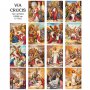 Set 15 quadretti canvas "Via Crucis" - dimensioni 18x26 cm