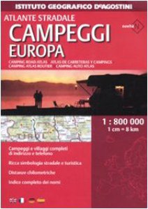 Copertina di 'Atlante stradale campeggi d'Europa 1:800.000. Ediz. multilingue'