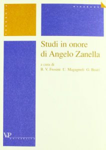 Copertina di 'Studi in onore di Angelo Zanella'