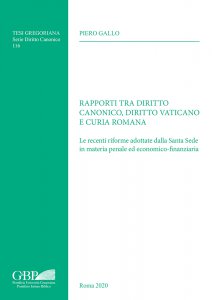 Copertina di 'Rapporti tra diritto canonico, diritto vaticano e Curia Romana'